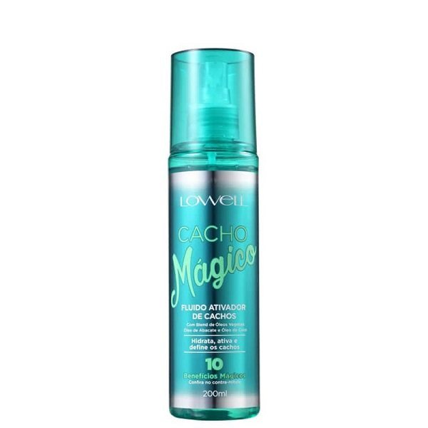 Lowell Cacho Magico Shampoo 240ml Creme Modelador 240ml Oleo 60ml e Fluido 100ml ÚNICO 10