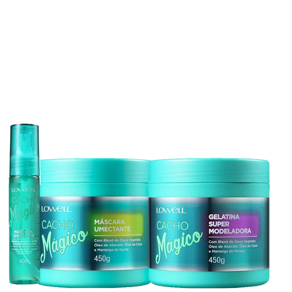 Lowell Cacho Magico Mascara 450g Gelatina 450g e Oleo 60ml ÚNICO 6