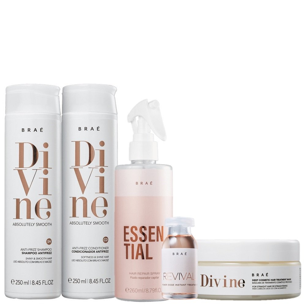 Kit Brae Divine Essential Instant Repair (5 Produtos) ÚNICO 1