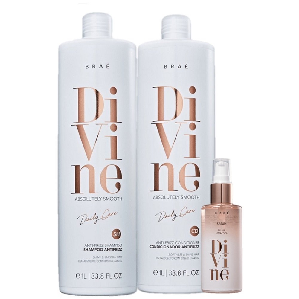 Kit BRAE Divine Acao AntiFrizz (3 Produtos) ÚNICO 1