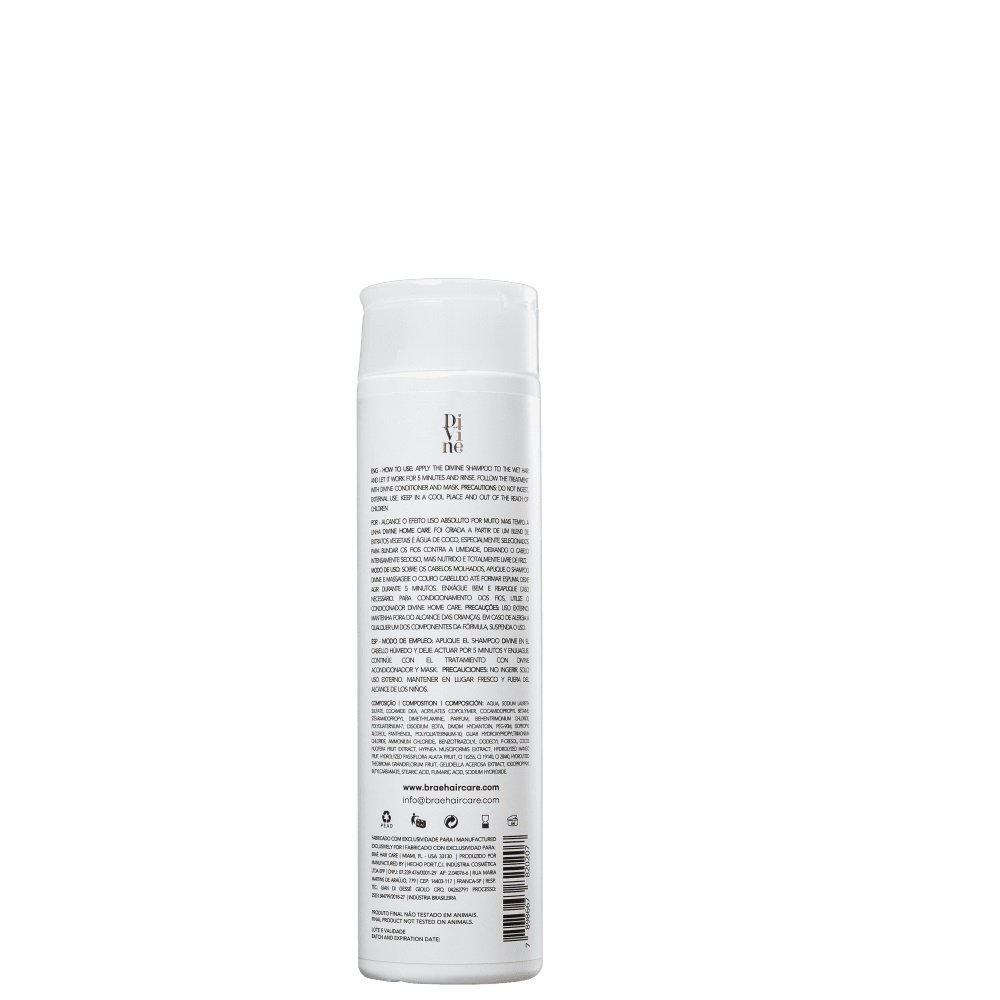 Kit BRAE Divine Anti-Frizz - Shampoo 250ml (2 Unidades) ÚNICO 3