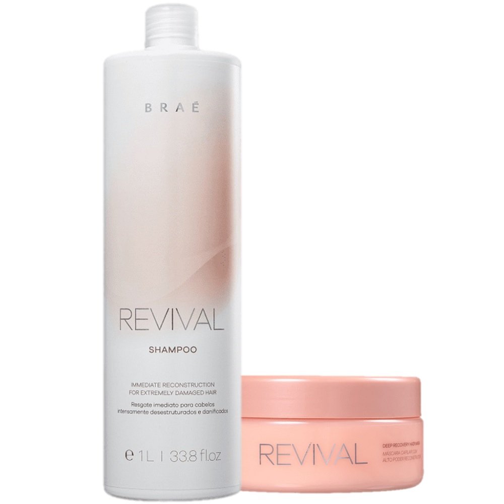 Kit BRAE Revival Reconstrucao Capilar (2 Produtos) ÚNICO 1