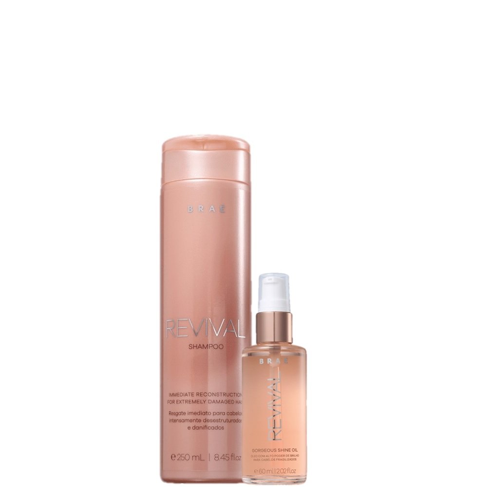 Kit BRAE Revival Home Care Fortalecedor Capilar (2 Produtos) ÚNICO 1