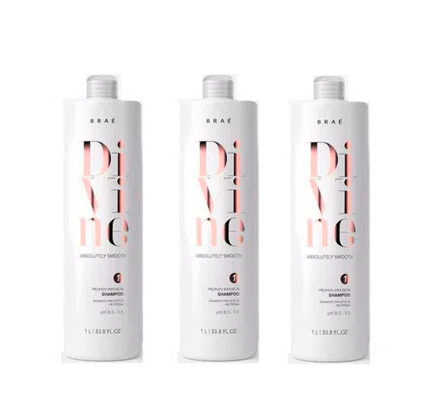 Kit Brae Divine Shampoo Anti-Frizz 1L - 3 UNIDADES ÚNICO 2