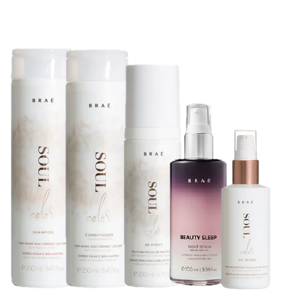 BRAE Soul Color Duo 250ml Leave in BB Spray 200ml Oil Blend 60ml e Beauty Sleep 100ml