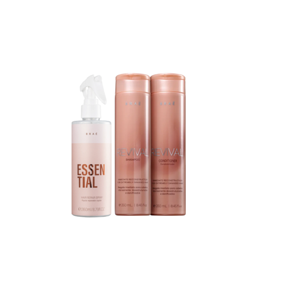 BRAE Revival Shampoo+Condicionador 250ml +BRAE Essential 260ml