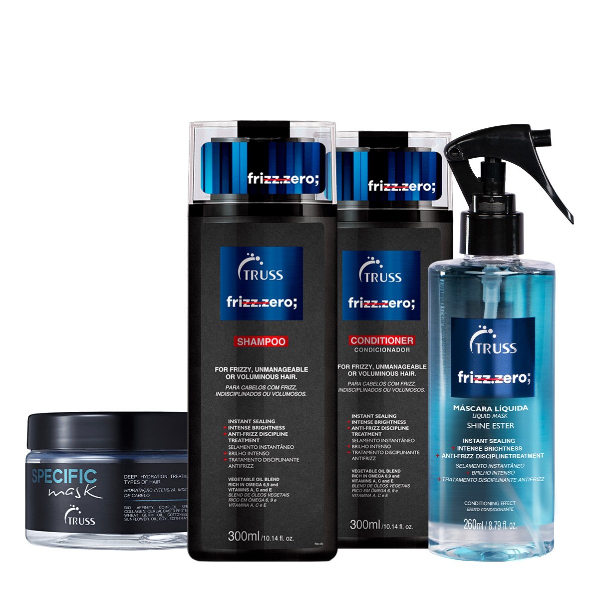 Kit Truss Frizz Zero Disciplinante Specific (4 Produtos)