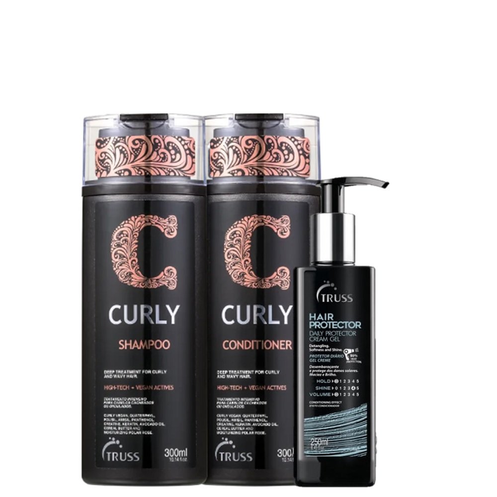 Kit Truss Curly Protecao (3 Produtos)