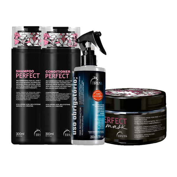 Truss Perfect Shampoo 300ml Condicionador 300ml  Mask 180g Uso obrigatorio 260ml ÚNICO 1