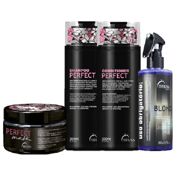 Truss Perfect Shampoo 300ml Condicionador 300ml Mask180g Blond 260ml