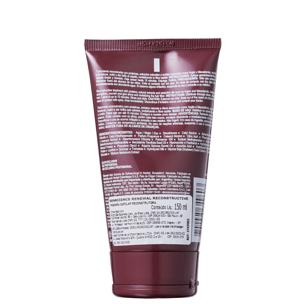 Senscience Renewal Reconstructive Mask Mascara Reconstrutora 150ml 150ml 5