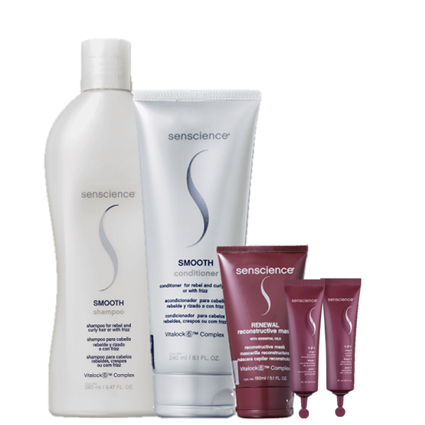 Senscience Smooth Home Care Duo Renewal Mask 150ml e CPR Tratamento Reconstrutor 2x25ml ÚNICO 7