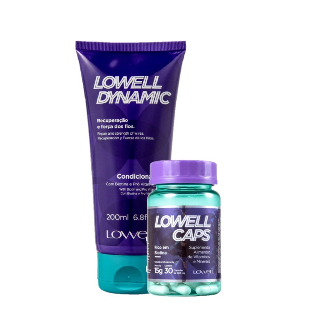 Kit Lowell Dynamic Hidratacao Caps (2 produtos)