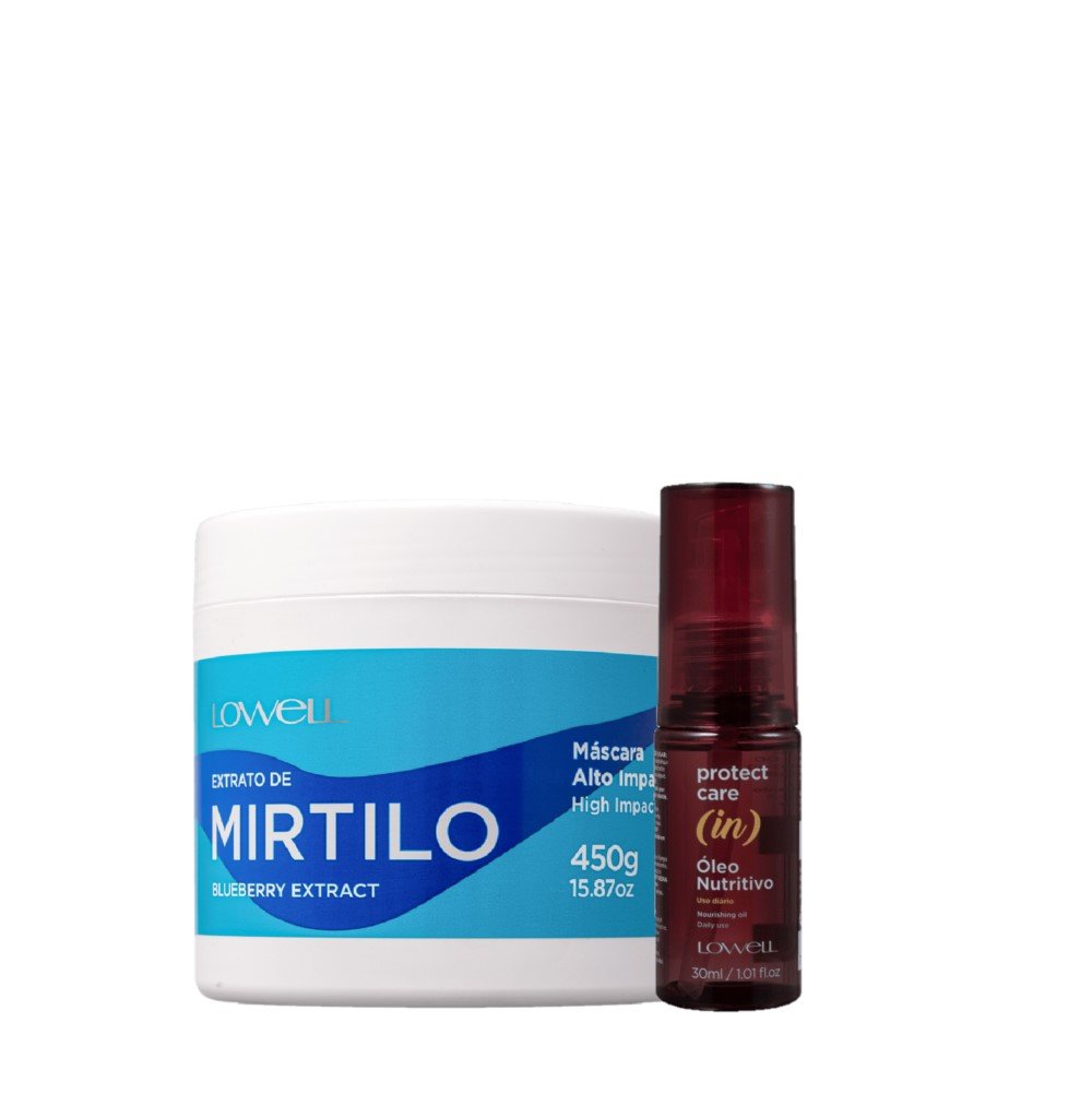 Kit Lowell Extrato de Mirtilo Tratamento Nutritiva (2 Produtos) ÚNICO 1