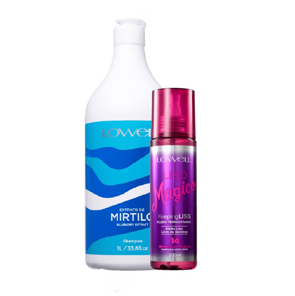 Kit Lowell Extrato de Mirtilo Salon Limpeza Termoativada (2 Produtos) ÚNICO 5