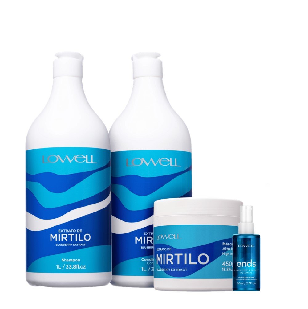 Kit Lowell Extrato de Mirtilo Salon Regenerador (4 produtos) ÚNICO 3