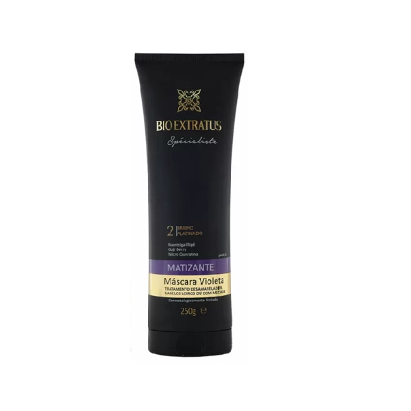 Bio Extratus Matizante Shampoo 300ml com Mascara Violeta e Mascara Cinza 250g ÚNICO 3