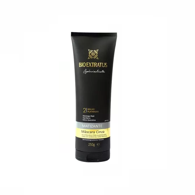 Bio Extratus Matizante Shampoo 300ml com Mascara Violeta e Mascara Cinza 250g ÚNICO 4