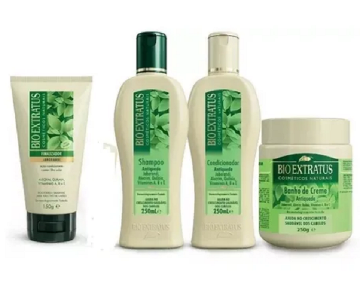 Bio Extratus Jaborandi Quad Duo Banho de creme 250g Finalizador 150g ÚNICO 6