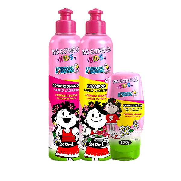 Bio Extratus Kids Cacheados Kit Duo 240ml e Finalizador 150g ÚNICO 6