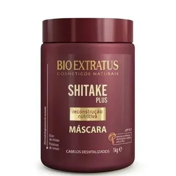 Bio Extratus Shitake Plus - Shampoo 1L+Mascara 1Kg ÚNICO 3