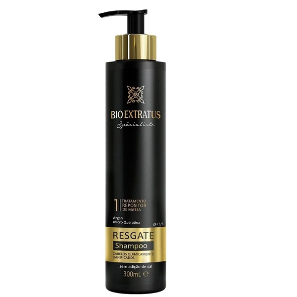 Bio Extratus Specialiste Resgate Shampoo e Condicionador 300ml mais Mascara 250g e Finalizador 200g ÚNICO 2