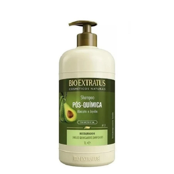 Bio Extratus Pos-Quimica Shampoo+Condicionador+Banho de Creme 1L+Finalizador 150ml ÚNICO 6