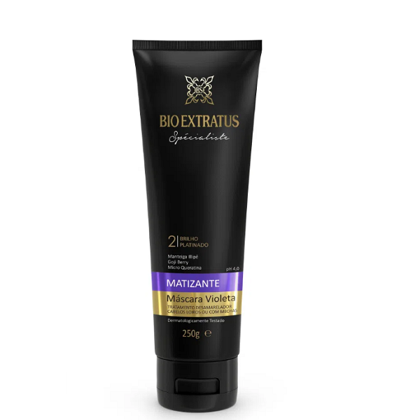 Bio Extratus Specialiste Matizante Violeta  Shampoo 300ml e Mascara 250g ÚNICO 3