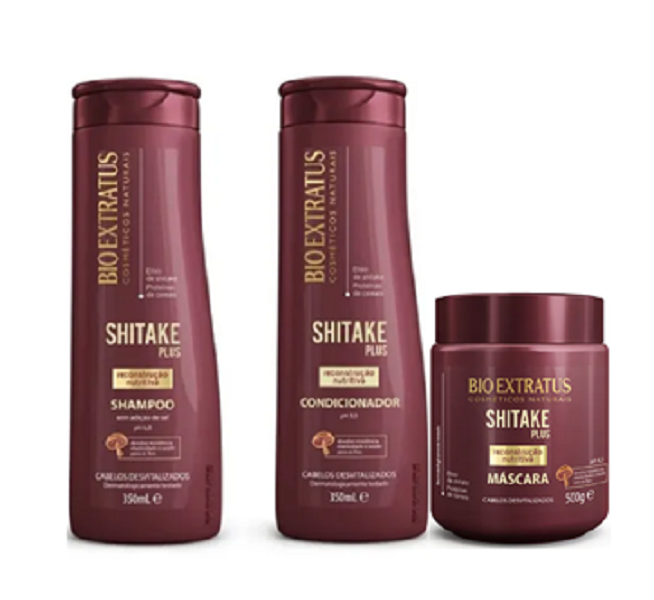 Bio Extratus Shitake Plus (Shampoo+Condicionador 350g+Mascara 500g) ÚNICO 5