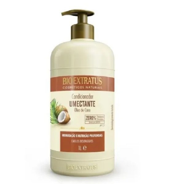 Bio Extratus Umectante Oleo de Coco (Shampoo+Condicionador+Banho de Creme 1L) ÚNICO 2