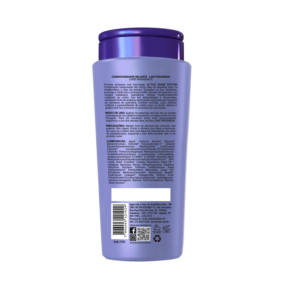 Lacan Liss Progress - Condicionador 300ml 300ml 5