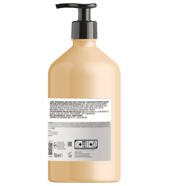 LOreal Professionnel Serie Expert Absolut Repair Gold Quinoa Protein - Condicionador 750ml 750ml 5