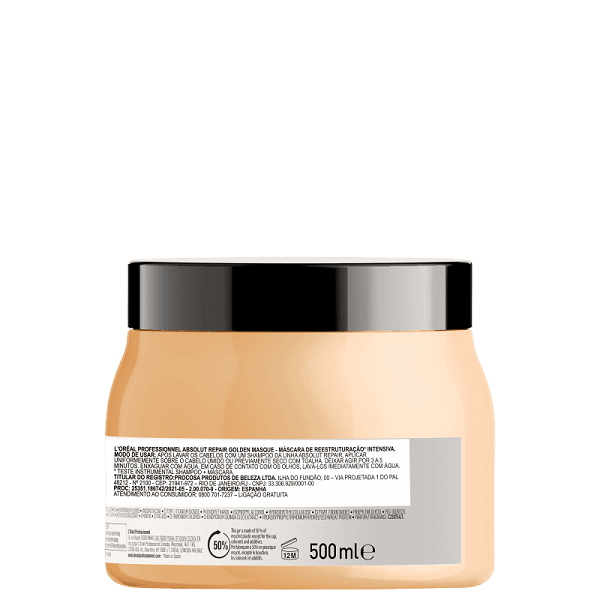LOreal Professionnel Serie Expert Absolut Repair Gold Quinoa Protein Golden - Mascara Capilar 500ml 500ml 2