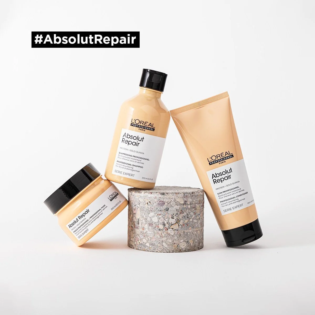 Kit LOreal Professionnel Serie Expert Absolut Repair Gold Quinoa Protein Brilho (2 Pro ÚNICO 4