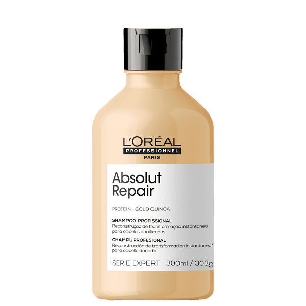 Kit LOreal Professionnel Serie Expert Absolut Repair Gold Quinoa Protein Home Care Duo + Oleo 90ml (3 produtos) ÚNICO 3