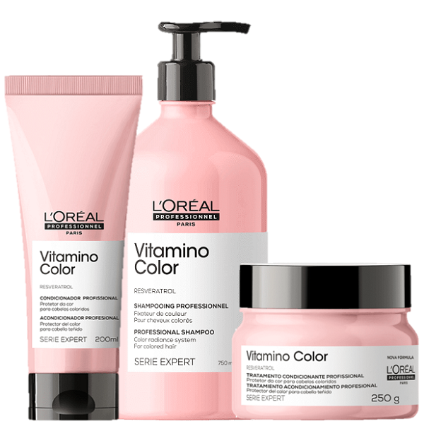 Kit LOreal Professionnel Serie Expert Vitamino Color Trio (3 Produtos) ÚNICO 6