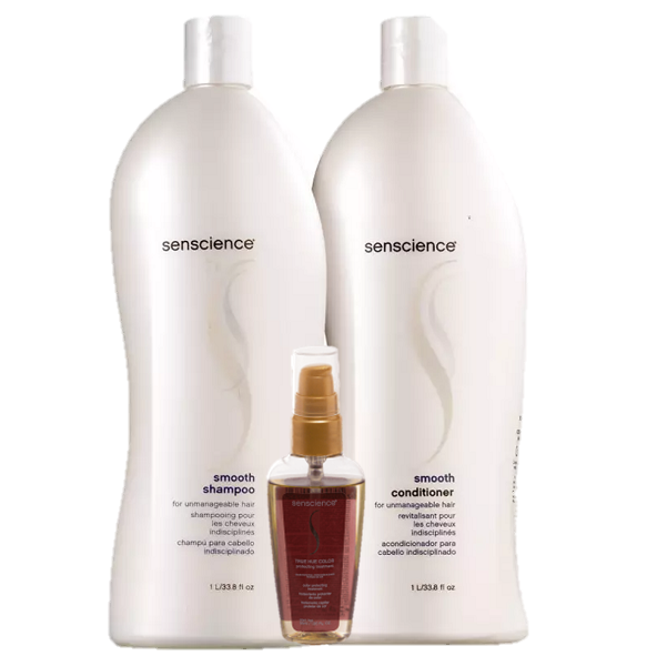Senscience Smooth Duo 1L e True Hue Color Oleo Capilar 55ml ÚNICO 1