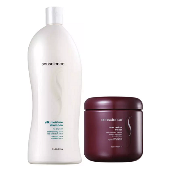 Senscience Silk Moisture Shampoo 1L+Mascara Inner Restore Intensif 500ml