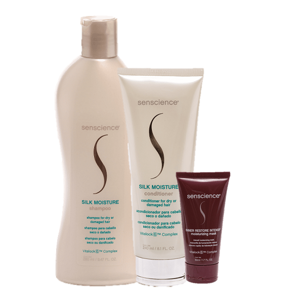 Senscience Silk Moisture Duo Home Care e Inner Restore Intensif Moisturizing Mask 50ml ÚNICO 6