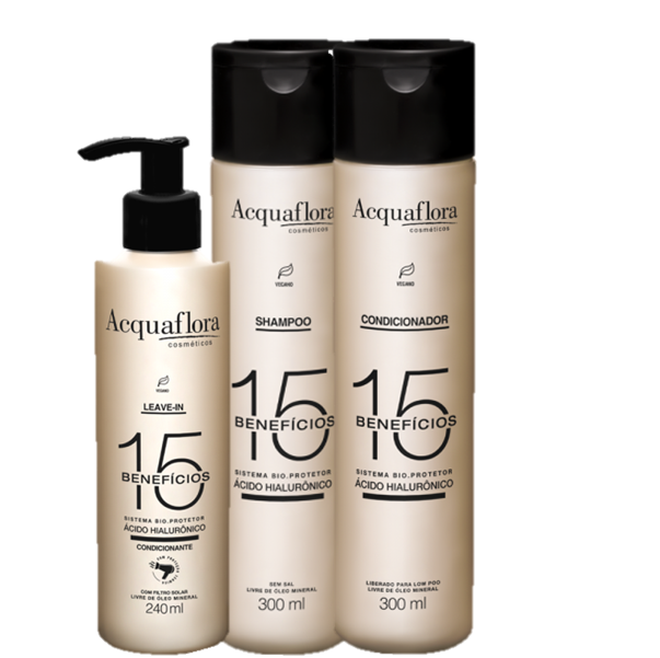 Acquaflora Kit 15 Beneficios Acido Hialuronico Protetor 3 Produtos ÚNICO 6