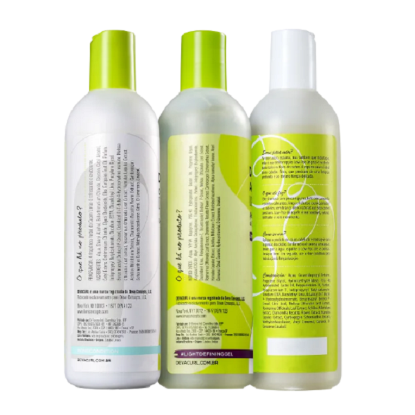 Deva Curl Shampoo Low-Poo+Condicionador One Condition+Leave-In Angell 355ml ÚNICO 2