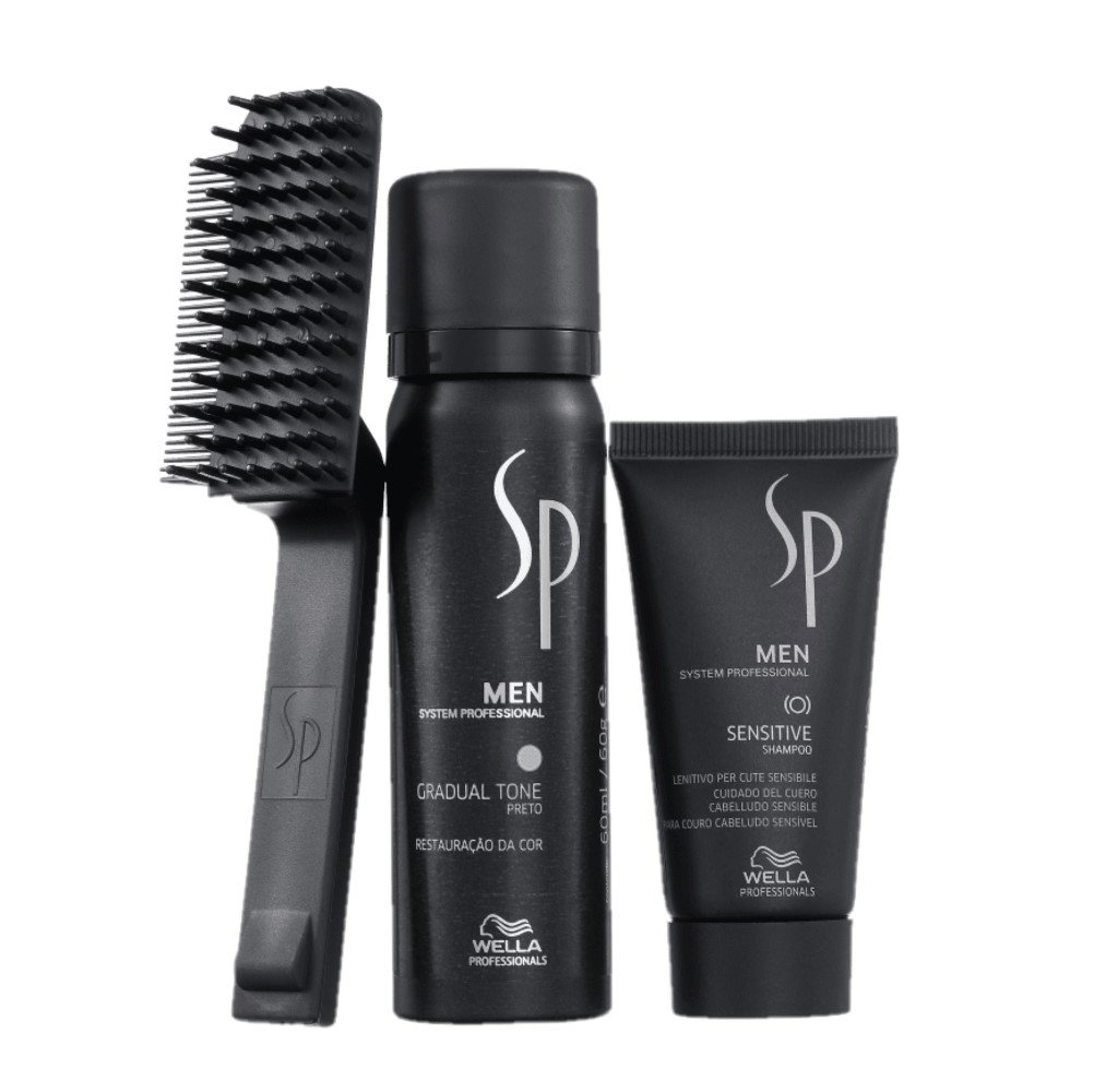 Kit SP System Professional Men Gradual Tone Black (3 Produtos)