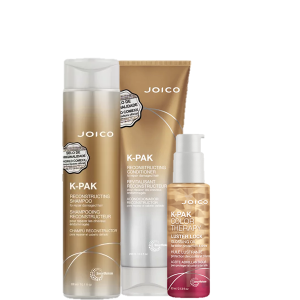 Joico K-PAK Repair Damaged Duo Home Care e Oleo Capilar ÚNICO 6