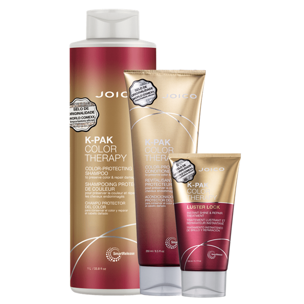 Joico K-PAK Color Therapy Shampoo 1L Condicionador 250ml Tratamento 150ml ÚNICO 8