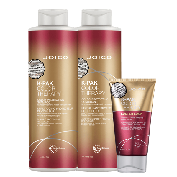 Joico K-PAK Color Therapy Shampoo 1L Condicionador 1L Tratamento 150ml ÚNICO 7