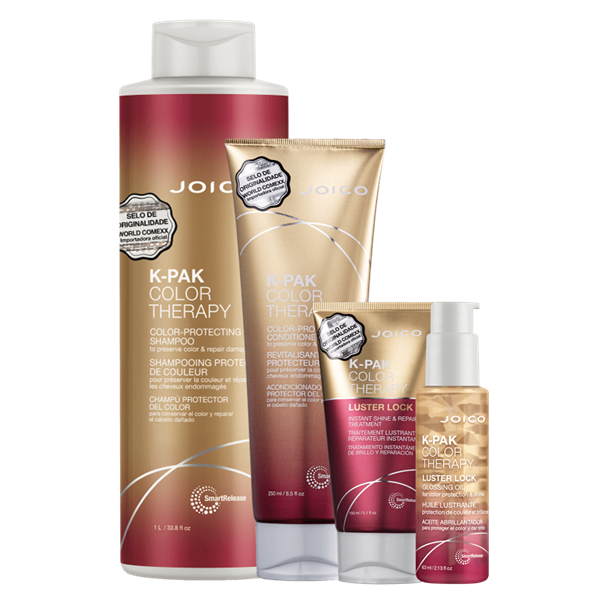 Joico K-PAK Color Therapy Shampoo 1L Condicionador 250ml Tratamento 150ml Oil 63ml ÚNICO 10