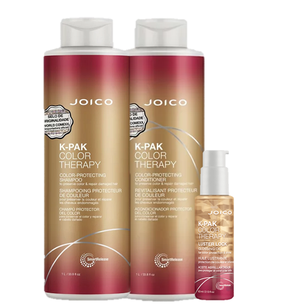 Joico K-PAK Color Therapy Duo 1L e Oleo Capilar 63ml ÚNICO 1