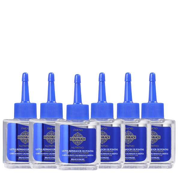 Amend Gold Black Nutritivo Kit Oleo Reparador de Pontas 30ml (6 Unidades) ÚNICO 4