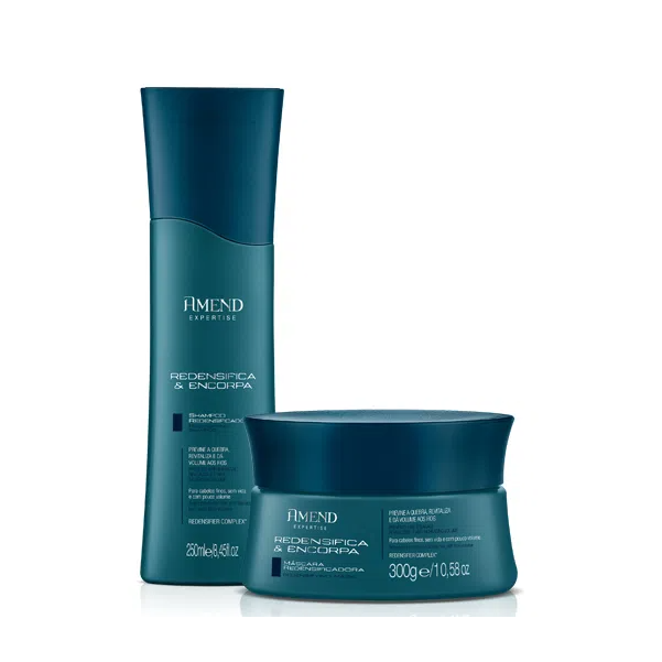 Amend Redensifica & Encorpa Kit Shampoo 250ml e Mascara Capilar 300g ÚNICO 1
