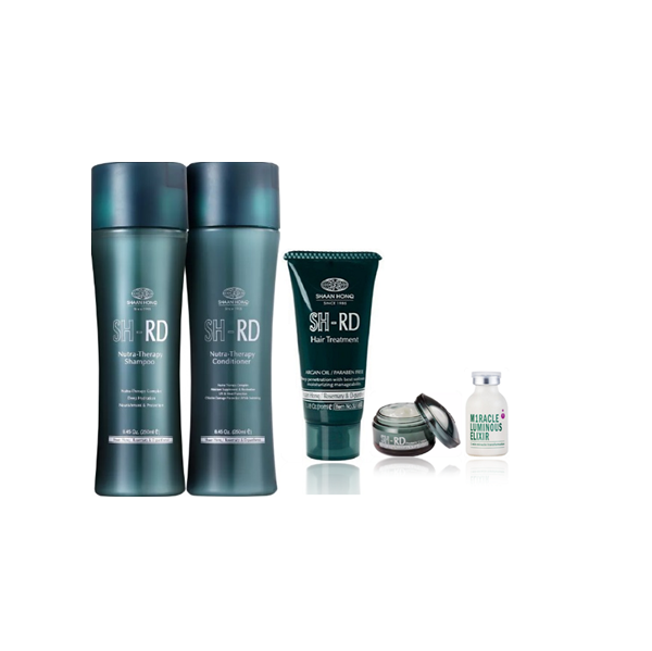 NPPE SHRD Nutra Therapy Duo 250ml Mascara Argan Oil 70ml Leave-in 50ml Elixir Ampola 25ml